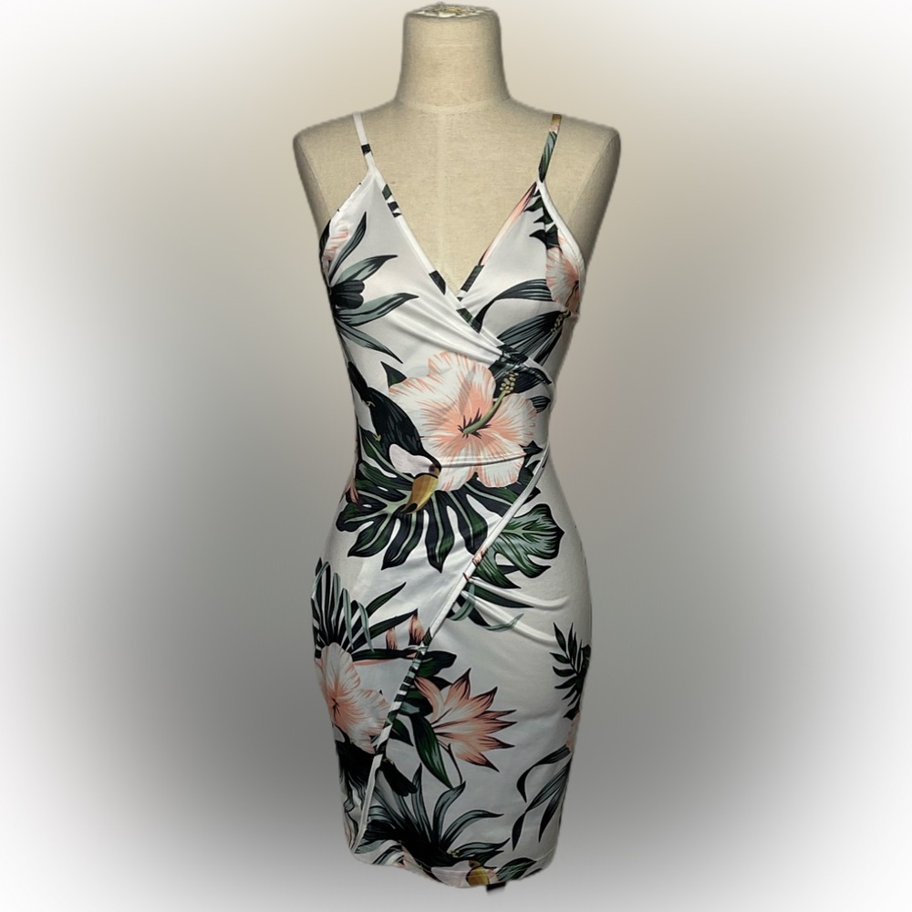 Knot Side Floral Cami Dress